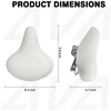 Kids Bicycle Seat Saddle for Girls & Boys | Waterproof Wide, Soft Bike Cushion, Dual Shock Absorbing, Fit for 12 14 16 18 20 or 20 22 24 26 inch Mountain Road Bike(White)