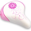 Kids Bicycle Seat Saddle for Girls & Boys | Waterproof Wide, Soft Bike Cushion, Dual Shock Absorbing, Fit for 12 14 16 18 20 or 20 22 24 26 inch Mountain Road Bike(Pink)