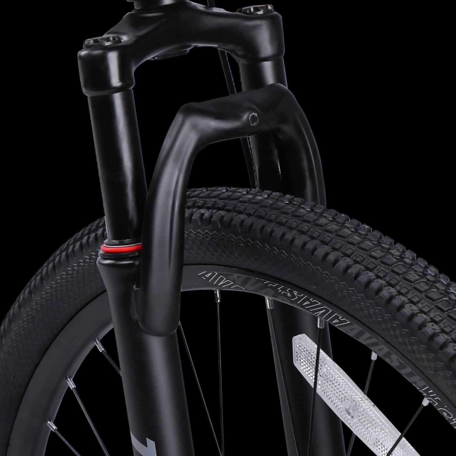 image:imageThrax 24 26 275 Inch Adult Men Male and Women MTB Mountain Bike High Tensile Steel Frame Dual Disc Brakes Front Suspension Smooth 21Speed Gear Shifters Half Hidden Brake CablesCharcoal Gray