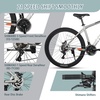 AV300 26 27.5 Inch Mountain Bike MTB for Adult Man Women Male | Lightweight Aluminum Alloy Frame, Dual Disc Brakes, Front Suspension, 21-Speed Gear Shifter, Half Hidden Brake Cables(Gray)