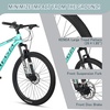 AV300 26 27.5 Inch Mountain Bike MTB for Adult Man Women Male | Lightweight Aluminum Alloy Frame, Dual Disc Brakes, Front Suspension, 21-Speed Gear Shifter, Half Hidden Brake Cables(Green)