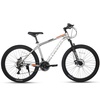 AV300 26 27.5 Inch Mountain Bike MTB for Adult Man Women Male | Lightweight Aluminum Alloy Frame, Dual Disc Brakes, Front Suspension, 21-Speed Gear Shifter, Half Hidden Brake Cables(Gray)