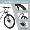 AV300 26 27.5 Inch Mountain Bike MTB for Adult Man Women Male | Lightweight Aluminum Alloy Frame, Dual Disc Brakes, Front Suspension, 21-Speed Gear Shifter, Half Hidden Brake Cables(Gray)