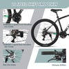 AV300 26 27.5 Inch Mountain Bike MTB for Adult Man Women Male | Lightweight Aluminum Alloy Frame, Dual Disc Brakes, Front Suspension, 21-Speed Gear Shifter, Half Hidden Brake Cables(Black)