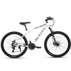 AV300 26 27.5 Inch Mountain Bike MTB for Adult Man Women Male | Lightweight Aluminum Alloy Frame, Dual Disc Brakes, Front Suspension, 21-Speed Gear Shifter, Half Hidden Brake Cables(White)