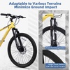Thrax 24 26 27.5 Inch Adult Men Male and Women MTB Mountain Bike | High Tensile Steel Frame, Dual Disc Brakes, Front Suspension, Smooth 21-Speed Gear Shifters, Half Hidden Brake Cables(Yellow)