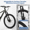 Thrax 24 26 27.5 Inch Adult Men Male and Women MTB Mountain Bike | High Tensile Steel Frame, Dual Disc Brakes, Front Suspension, Smooth 21-Speed Gear Shifters, Half Hidden Brake Cables(Charcoal Gray)