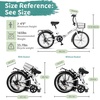 Quartet Folding Bike, 20/24 Inch, 7-Speed, Dual Brakes | Folds in seconds. Features 7-speed shifting, dual brakes, basket and rear rack for everyday city riding.(White)