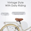 AVASTA Vela 26 Inch High Tensile Steel Frame Women Female Hybrid Bike(Beige Frame with Beige Tires)