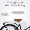 AVASTA Vela 26 Inch High Tensile Steel Frame Women Female Hybrid Bike(Black Frame with Black Tires)