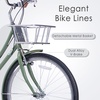 AVASTA Vela 26 Inch High Tensile Steel Frame Women Female Hybrid Bike(Green Frame with Black Tires)
