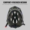 AVASTA Adult Youth Bike Helmet, 55-61 cm, Ages 12+, 0.5 Pounds(200g)(Black with Blue)