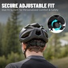 AVASTA Adult Youth Bike Helmet, 55-61 cm, Ages 12+, 0.5 Pounds(200g)(Black with Blue)