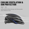 AVASTA Adult Youth Bike Helmet, 55-61 cm, Ages 12+, 0.5 Pounds(200g)(Black with Blue)