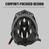 AVASTA Adult Youth Bike Helmet, 55-61 cm, Ages 12+, 0.5 Pounds(200g)(Black with Red)