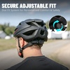 AVASTA Adult Youth Bike Helmet, 55-61 cm, Ages 12+, 0.5 Pounds(200g)(Black with Red)