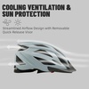 AVASTA Adult Youth Bike Helmet, 55-61 cm, Ages 12+, 0.5 Pounds(200g)(Gray with Black)