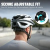 AVASTA Adult Youth Bike Helmet, 55-61 cm, Ages 12+, 0.5 Pounds(200g)(White with Black)